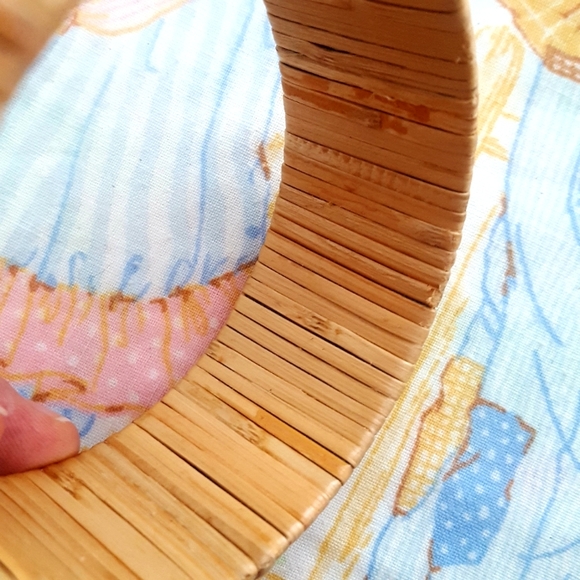 🌙Vtg Rattan Bangle Bracelet - Picture 4 of 10